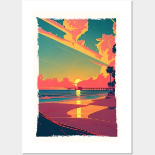 Clearwater Beach Sunset Posters and Art